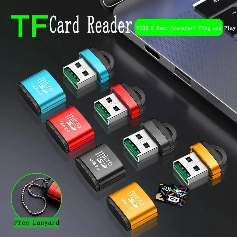 Lector de memoria micro sd con cadena