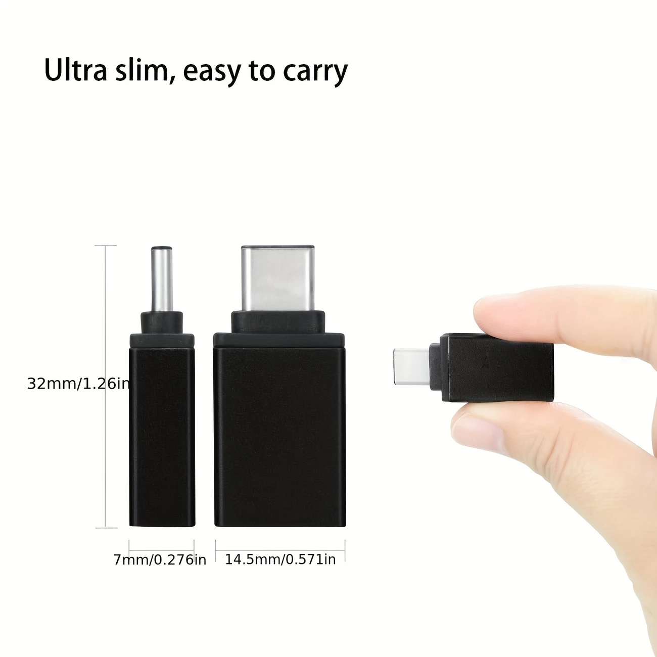 Adaptador otg tipo c a usb mediano